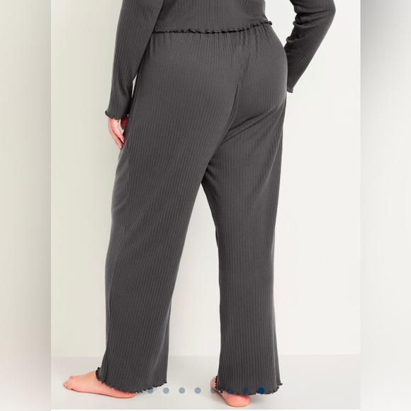 🆕 Old Navy Women’s High-Waisted Ribbed Pajama Pants - Picture 4 of 14
